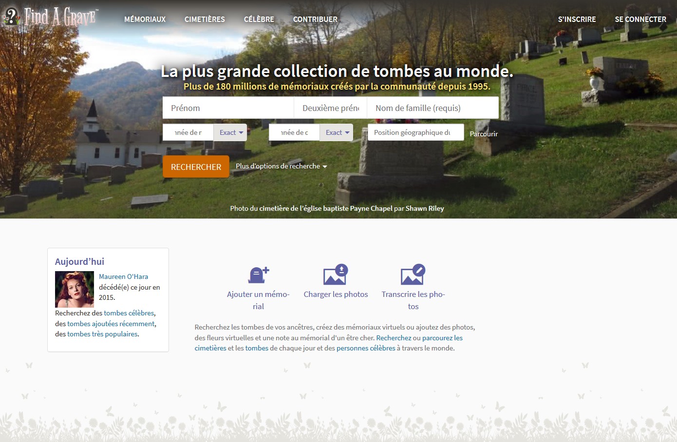 Acceuil Findagrave