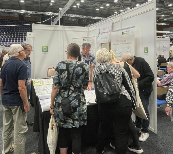 Salon Généalogique en Suède - Le stand Passion Généalogie