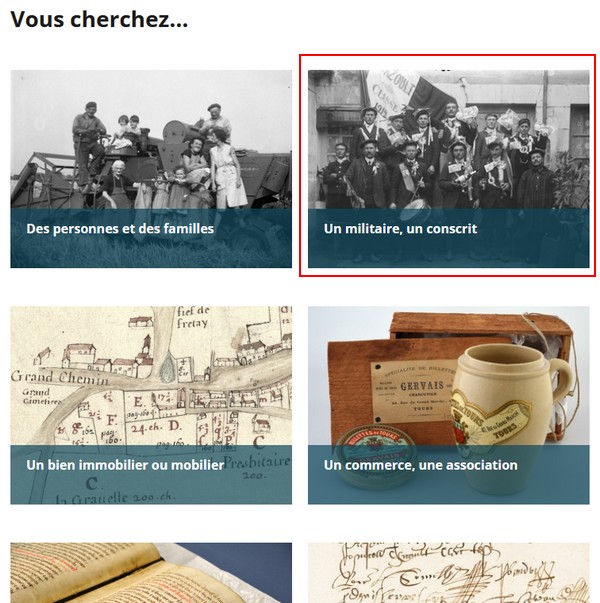 Comment consulter les registres matricules sur le net - AD 37 - Archives militaires