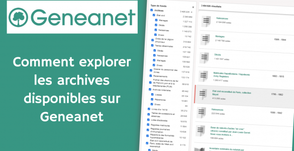 Comment explorer les archives disponibles sur Geneanet